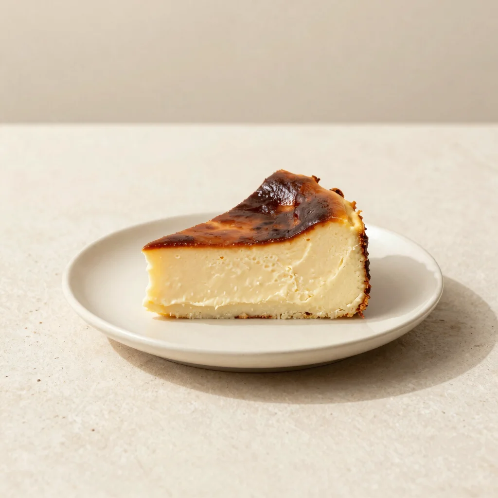 Burnt Cheesecake Slice
